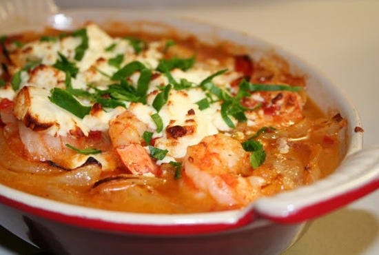 Shrimp+Santorini