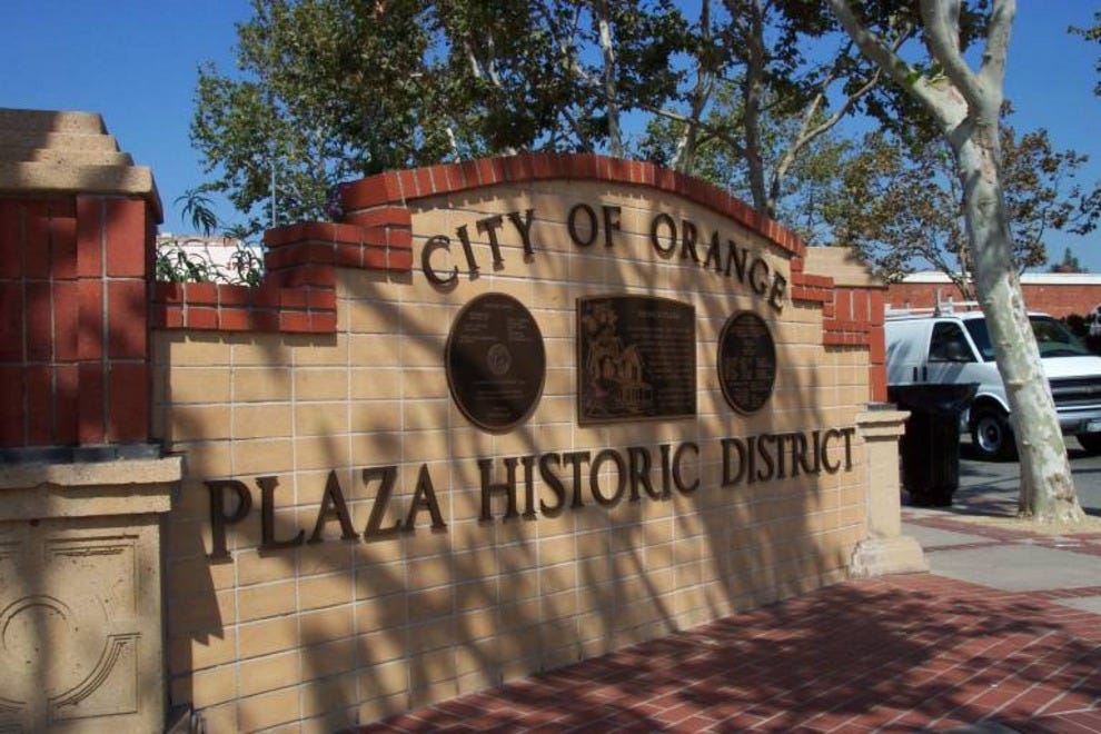 Old Towne Orange Historical Plaza District Orange County Shopping