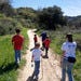 This family is hiking just outside of L.A.