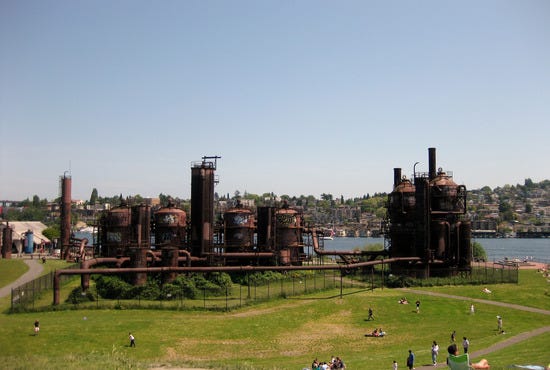 A  view of Gas Works Park