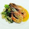 seared whole prawns