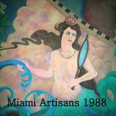 detail of the Freedom Tower Miami Mural recreated in 1988, William Mark Coulthard Wade Foy and John Conroy.Contact  at thuth@freedomtowermiamimural.com    