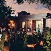 Lon's patio at night