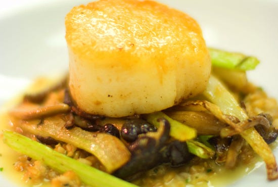 Woodfire Grill's scallop dish