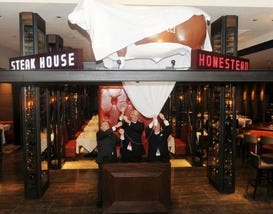 Annabelle the Cow Arrives at Old Homestead Steakhouse Las Vegas.jpg