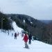 Skiers hit the slopes at Camelback.
