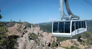 See Lake Tahoe from the Squaw Valley Aerial Tram