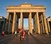 Berlin's Brandenburg Gate at Sunset