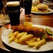 Fish and chips with a Guinness