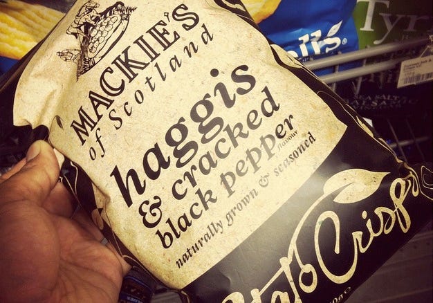 Haggis Chips in Scotland