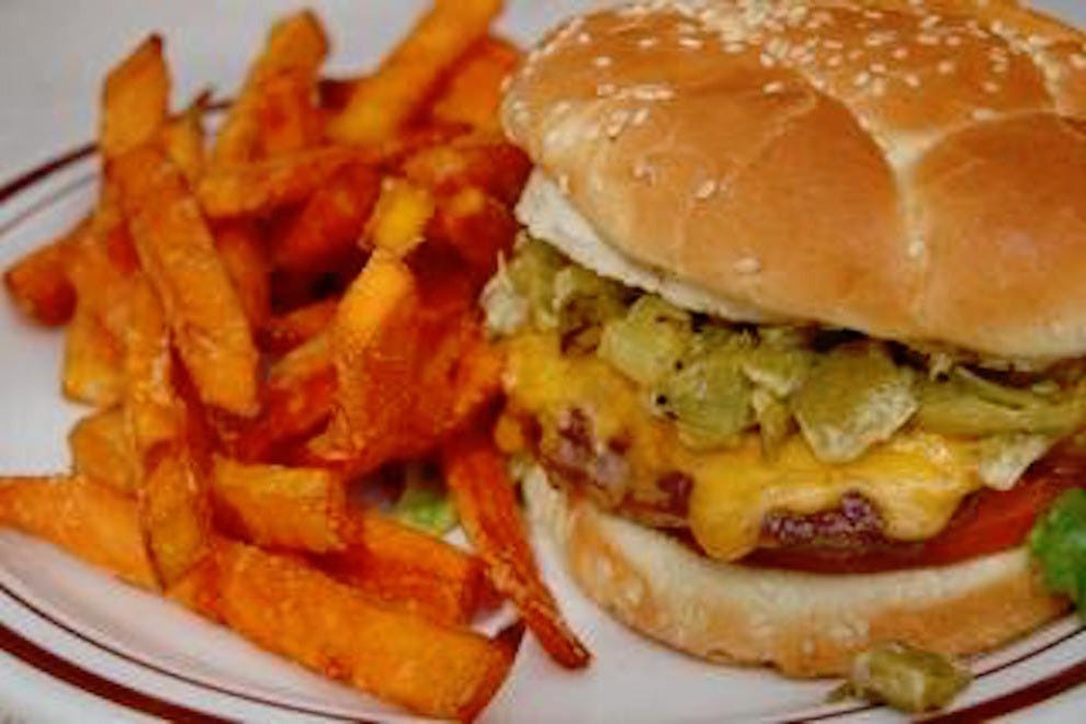 Vote Monroe's Best Green Chile Cheeseburger in New Mexico Nominee 2016 10Best Readers