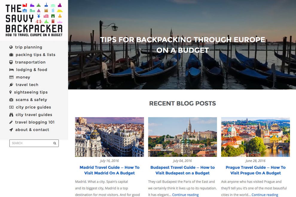 Best Budget Travel Blog Winners 2016 10Best Readers' Choice Travel Awards