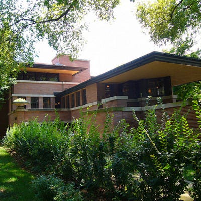 Robie House, designed by Frank Lloyd Wright, part of Chicago's architectural history.