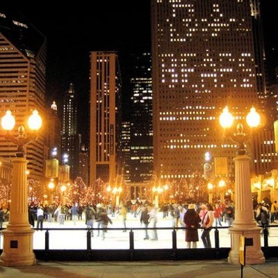 McCormick Tribune Ice Rink In Millennium Park
