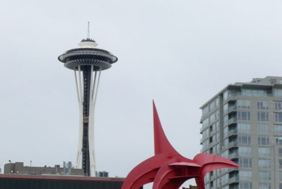 Space Needle and Eagle