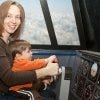 Flying the plane with mom
