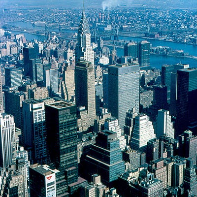 Chrysler Building from Empire State Building (1965)