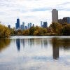View of Chicago from North Pond