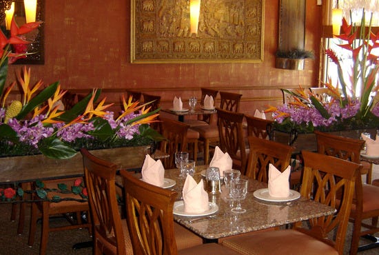 Try one of the house specialties,  Panang curry duck