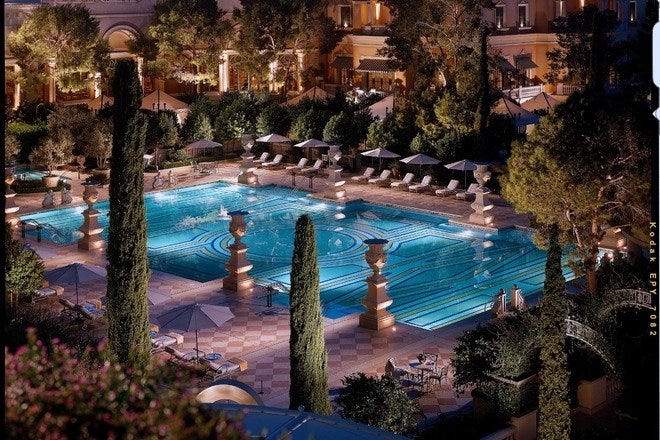 The Bellagio Resort and Casino in Las Vegas, Nevada.
