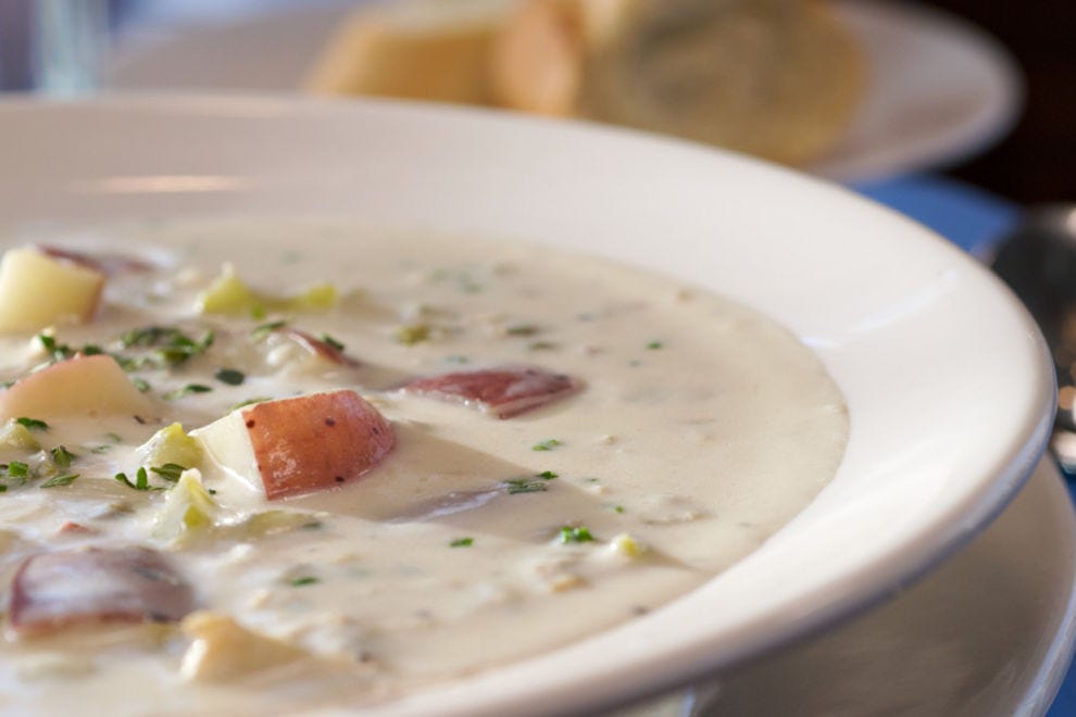 Kick off your weekend with this creamy clam chowder