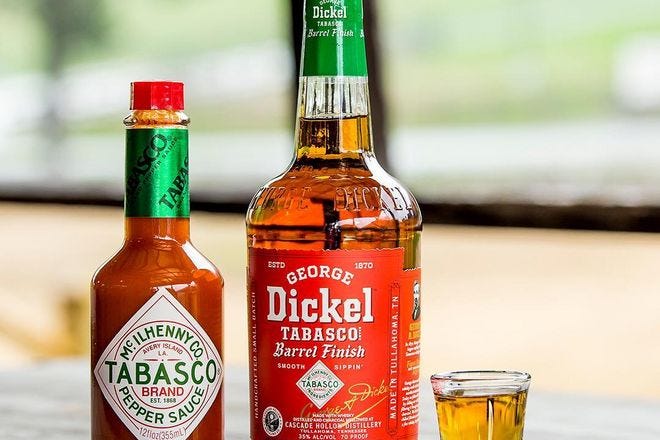 Whiskey aged in Tabasco barrels is as exciting as it is terrifying