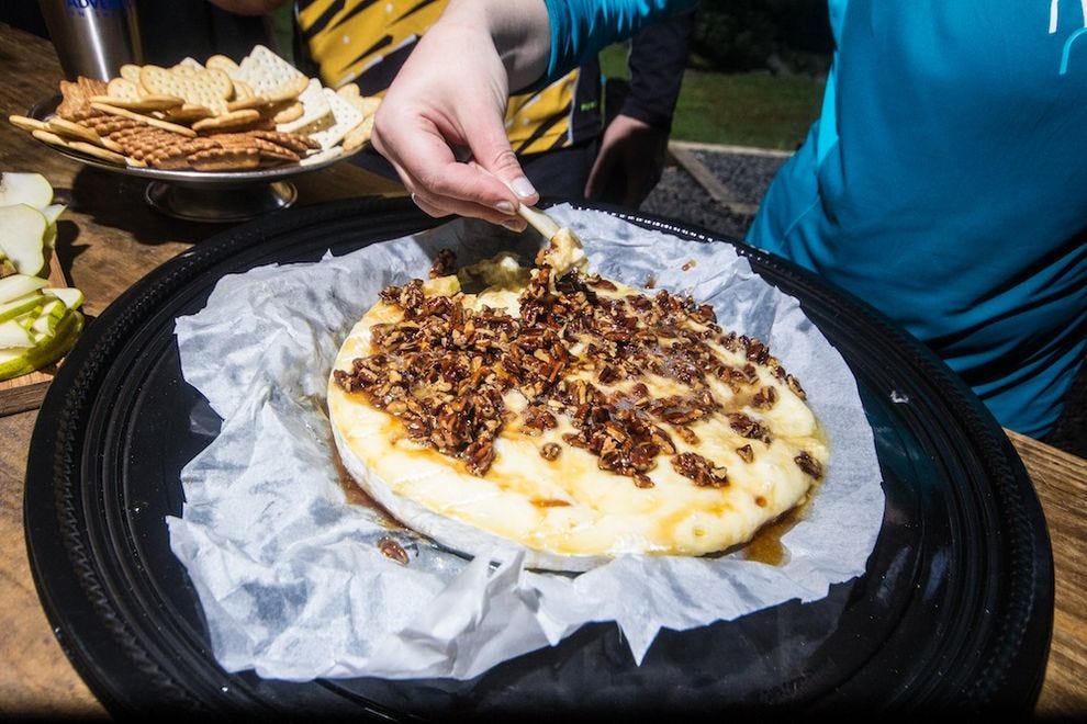 Trempette au brie au four