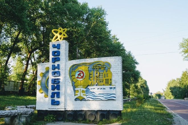 Chernobyl sign