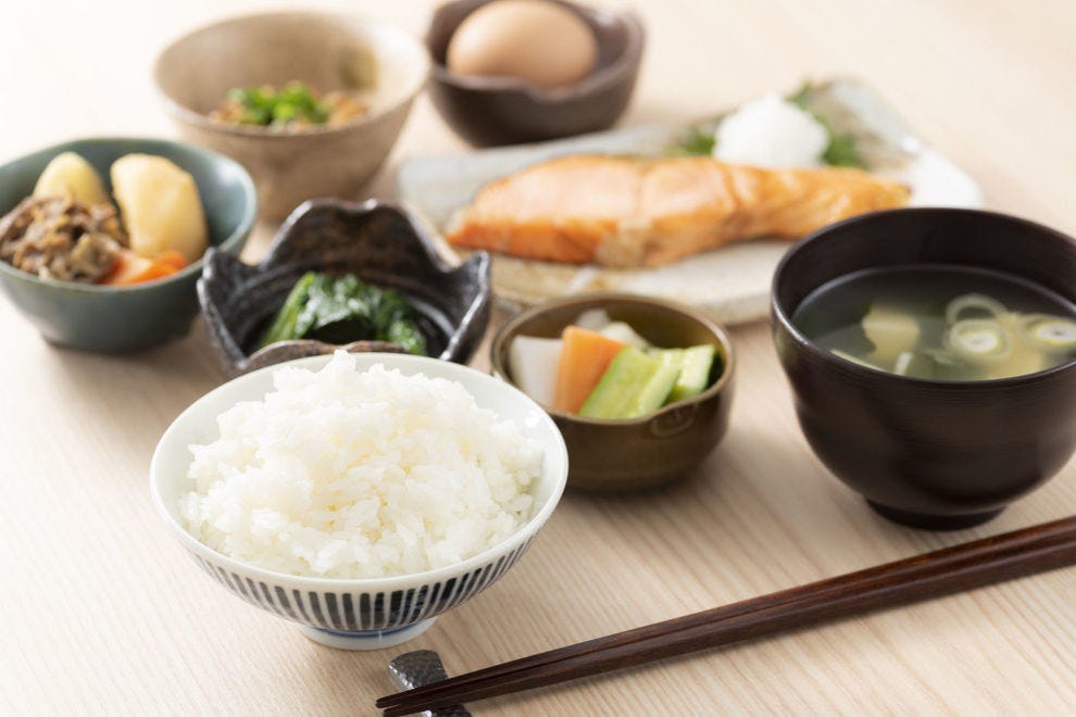 The mild flavors of gohan and miso shiru make for a calming breakfast