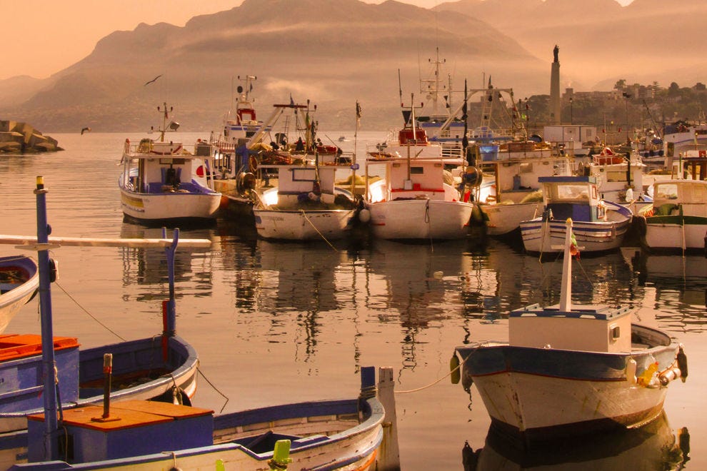 Boats in Porticello Harbour