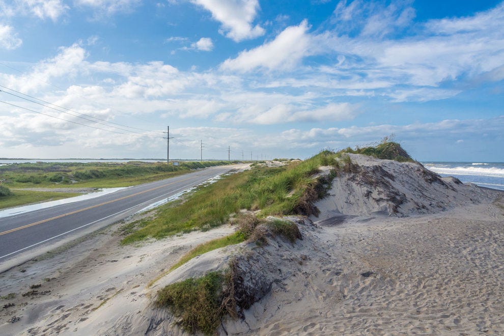 Road in the Outer Banks