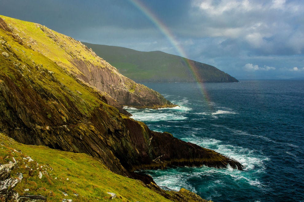 Rainbow at Slea Head in Ireland