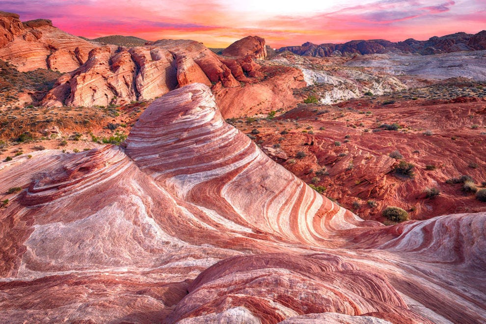 Fire wave rock at Valley of Fire