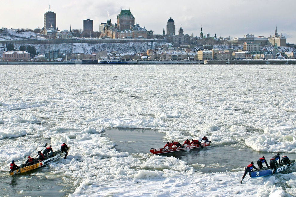 Frozen St. Lawrence River