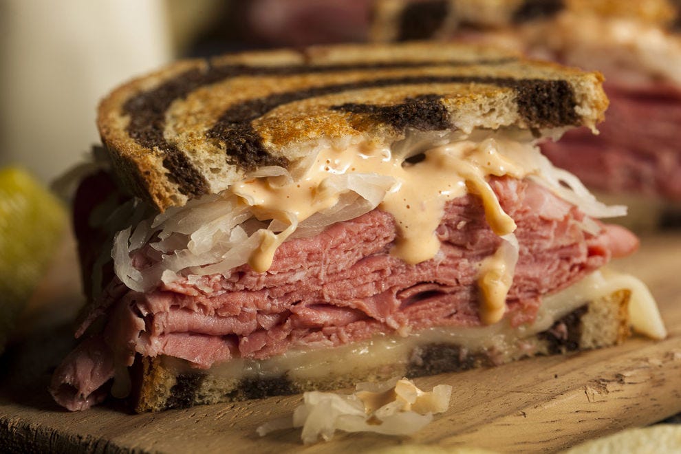 Toasted rye bread is the key ingredient to an excellent Reuben sandwich