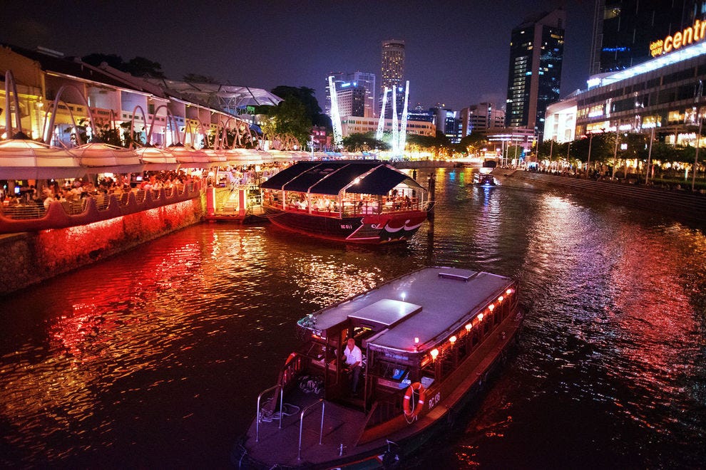 Clarke Quay at night