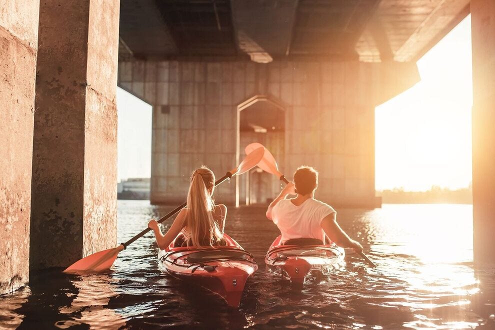 Urban kayaking