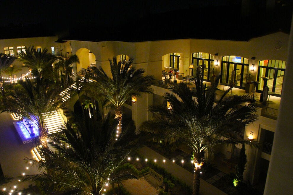 Vue du soir, Park Hyatt Aviara Resort, Carlsbad, Californie