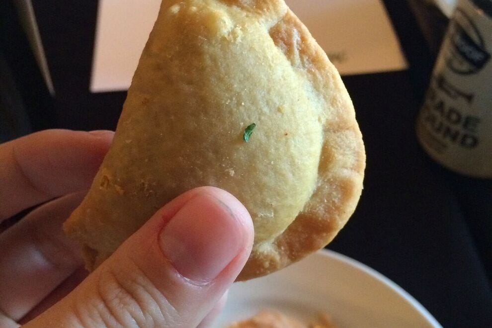 Mini meat pies at Maglieaux's