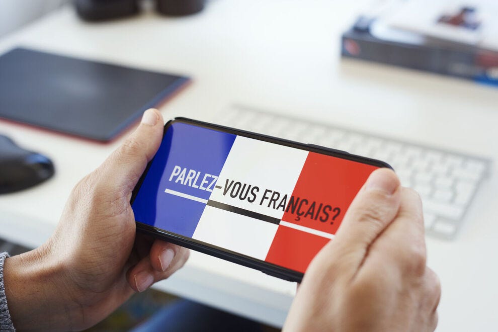 You can learn French on your smartphone