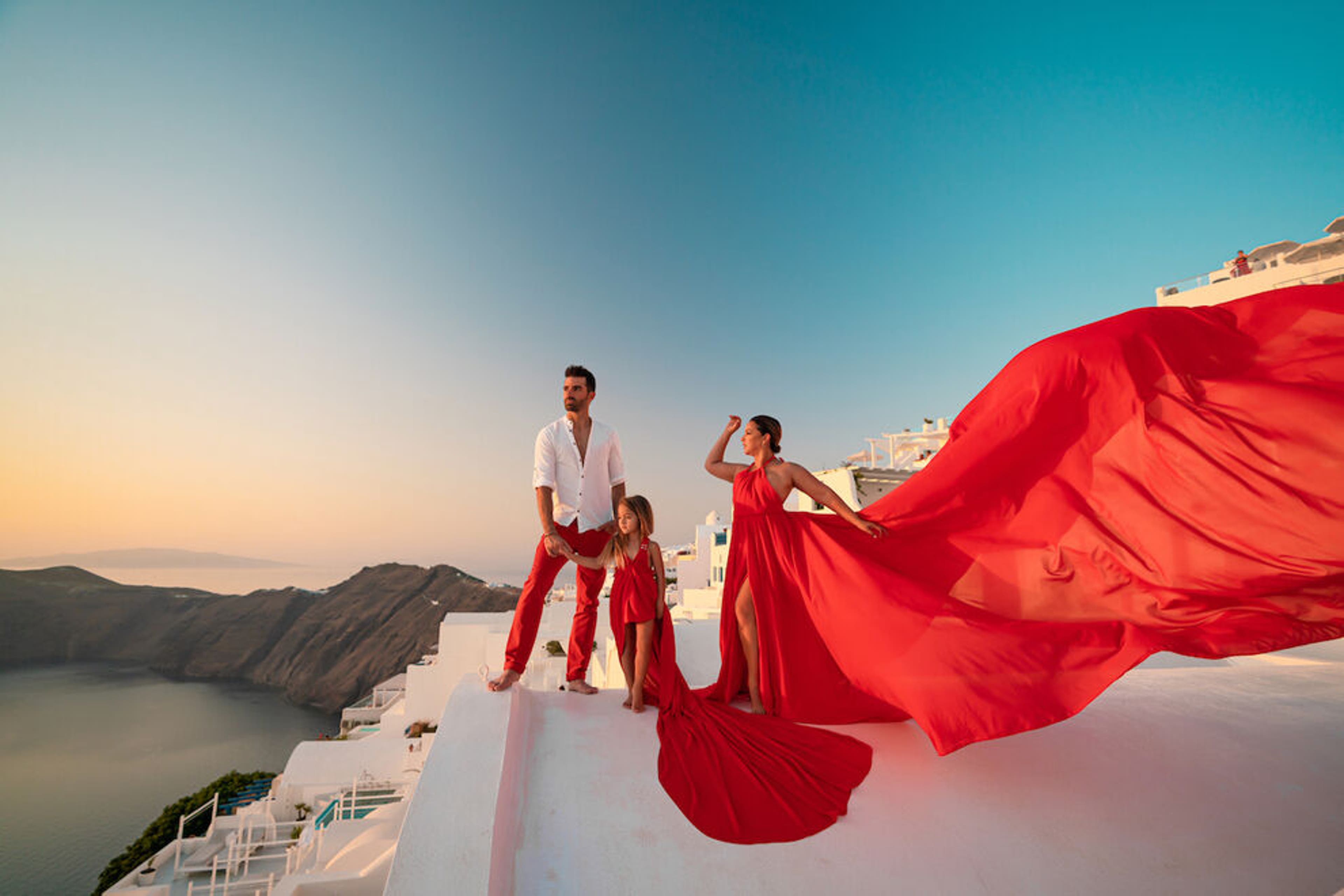 greece red dress photo Announcing flying dress photoshoots in Greece