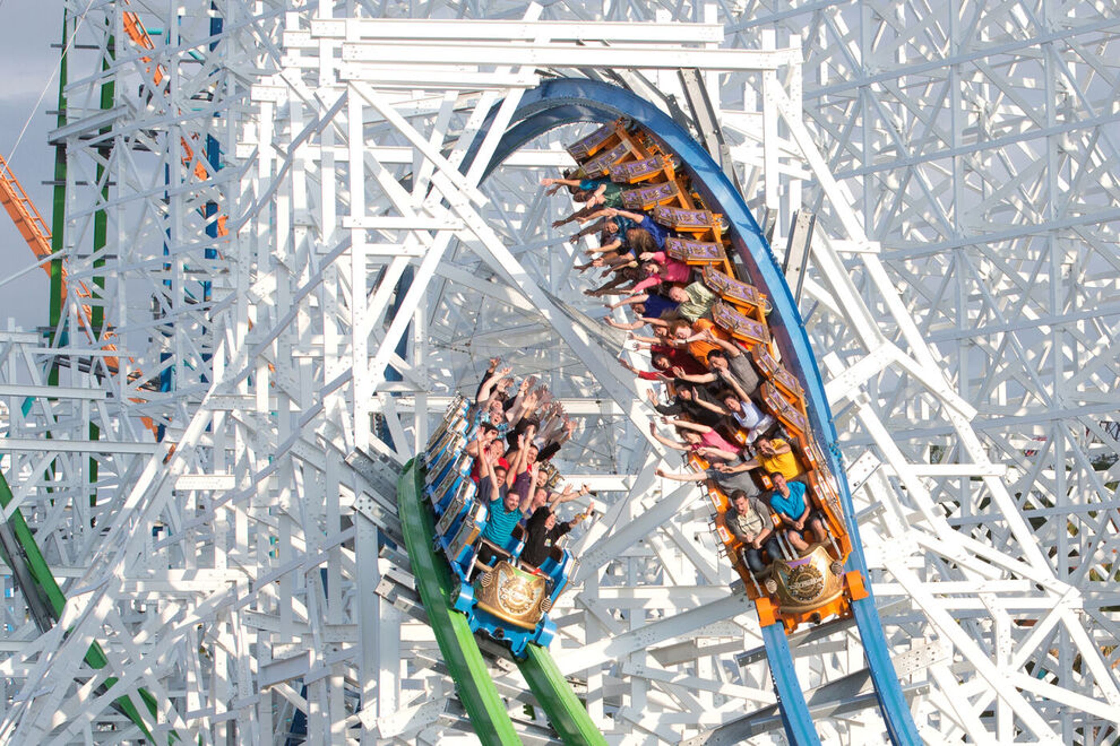 Coloses Ride Twisted Colossus at Six Flags Magic Mountain