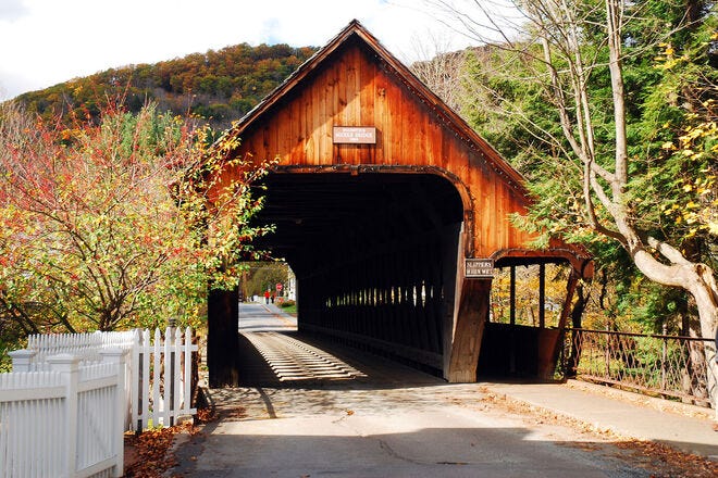 A coolcation can mean visiting the wooden bridges of Woodstock