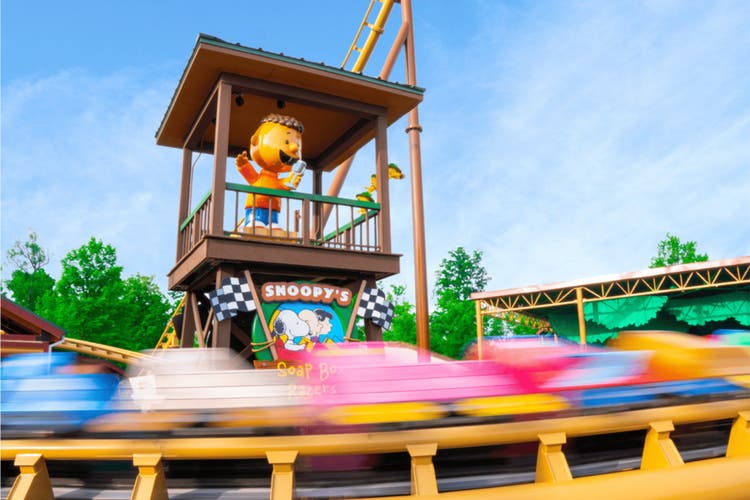 Snoopy's Soap Box Racers at Kings Island