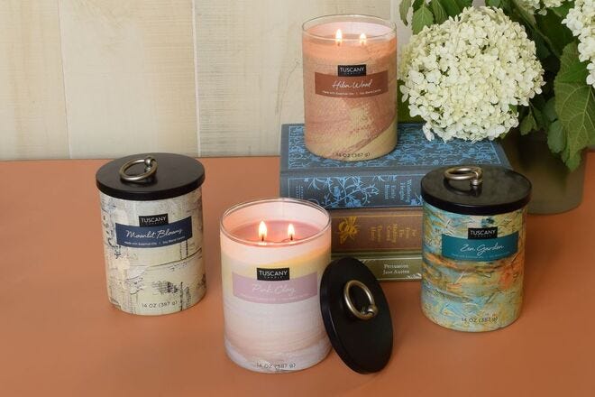 Candles make your home look and smell inviting
