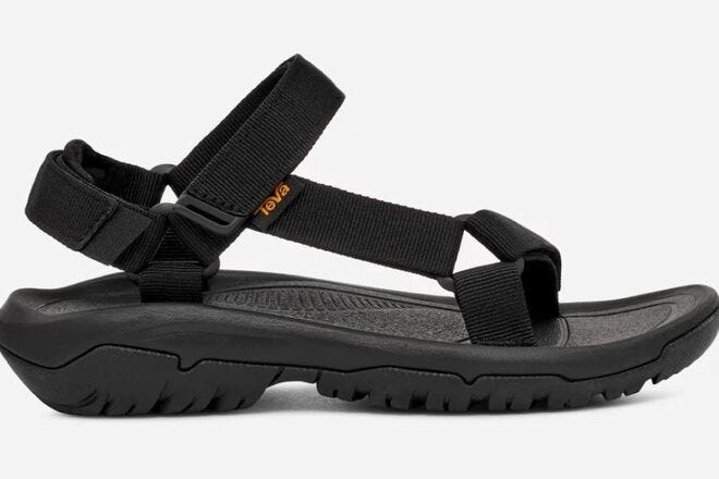 A pair of sandals with good traction is a necessity
