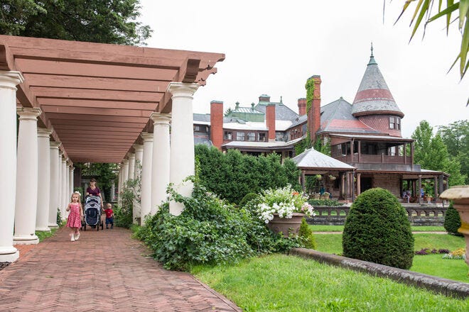 The meticulously landscaped gardens of the Sonnenberg Gardens &amp; Mansion offer the perfect place to enjoy spring flowers