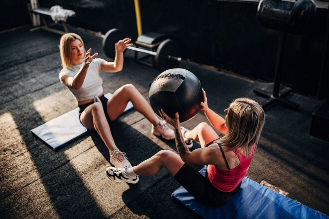 Working out in the winter is easier with a partner