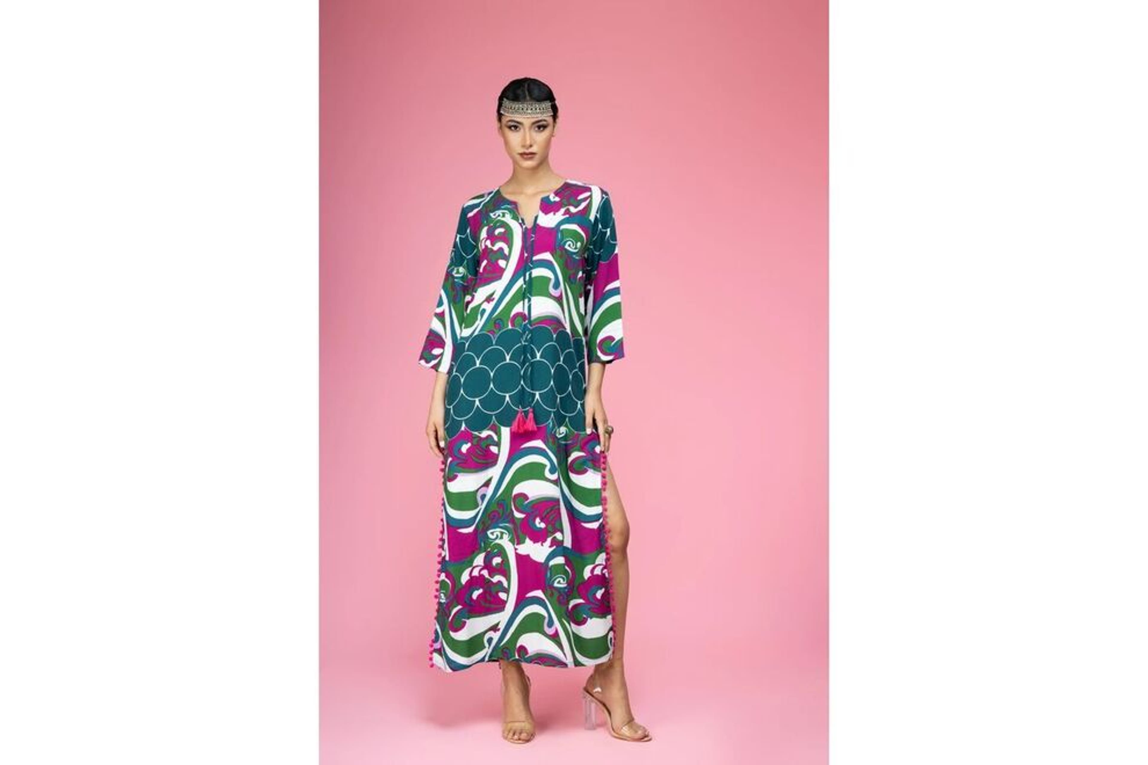 cotton kaftan dress amazon Talitha Flowing Farasha Moroccan Kaftan Dress in Red