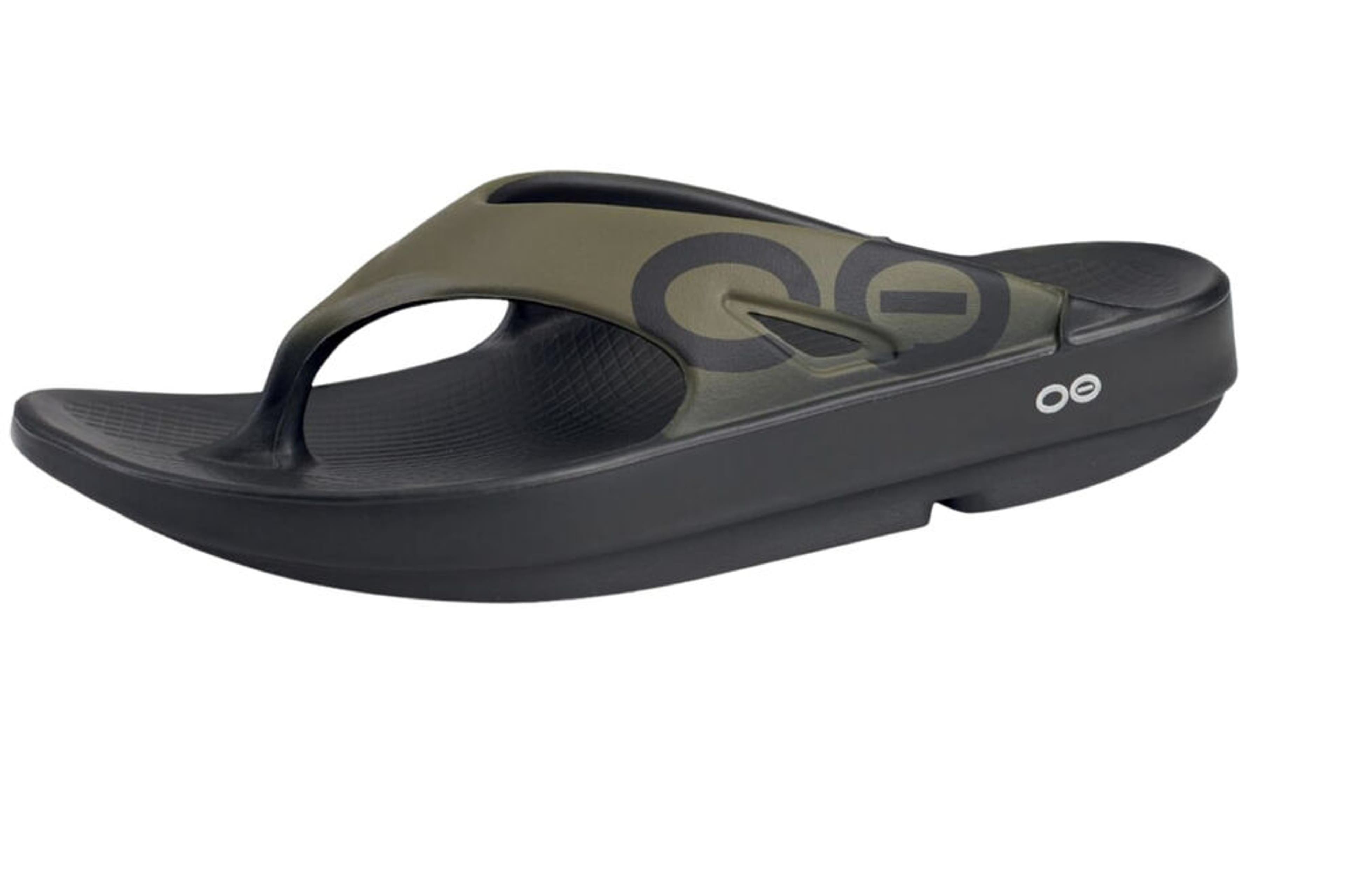 ??‍♂Oofos Black Toe Post Recovery Sandals Great Arch Support Sz M-13 W-15 Women main image 2